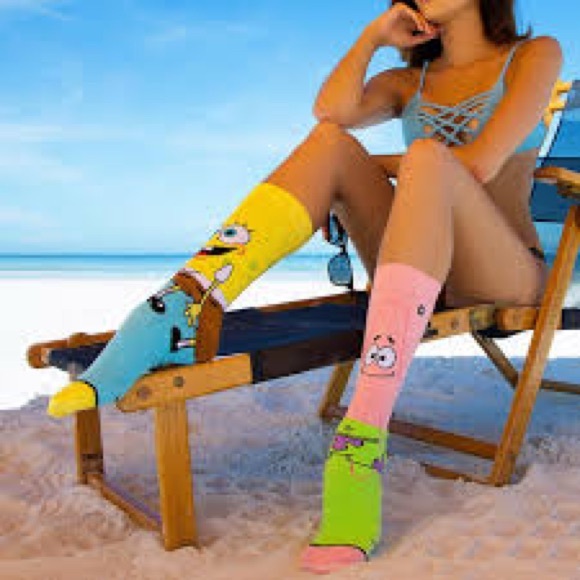 SpongeBob Squarepants Ankle Socks 9-Pack - Picture 8 of 9